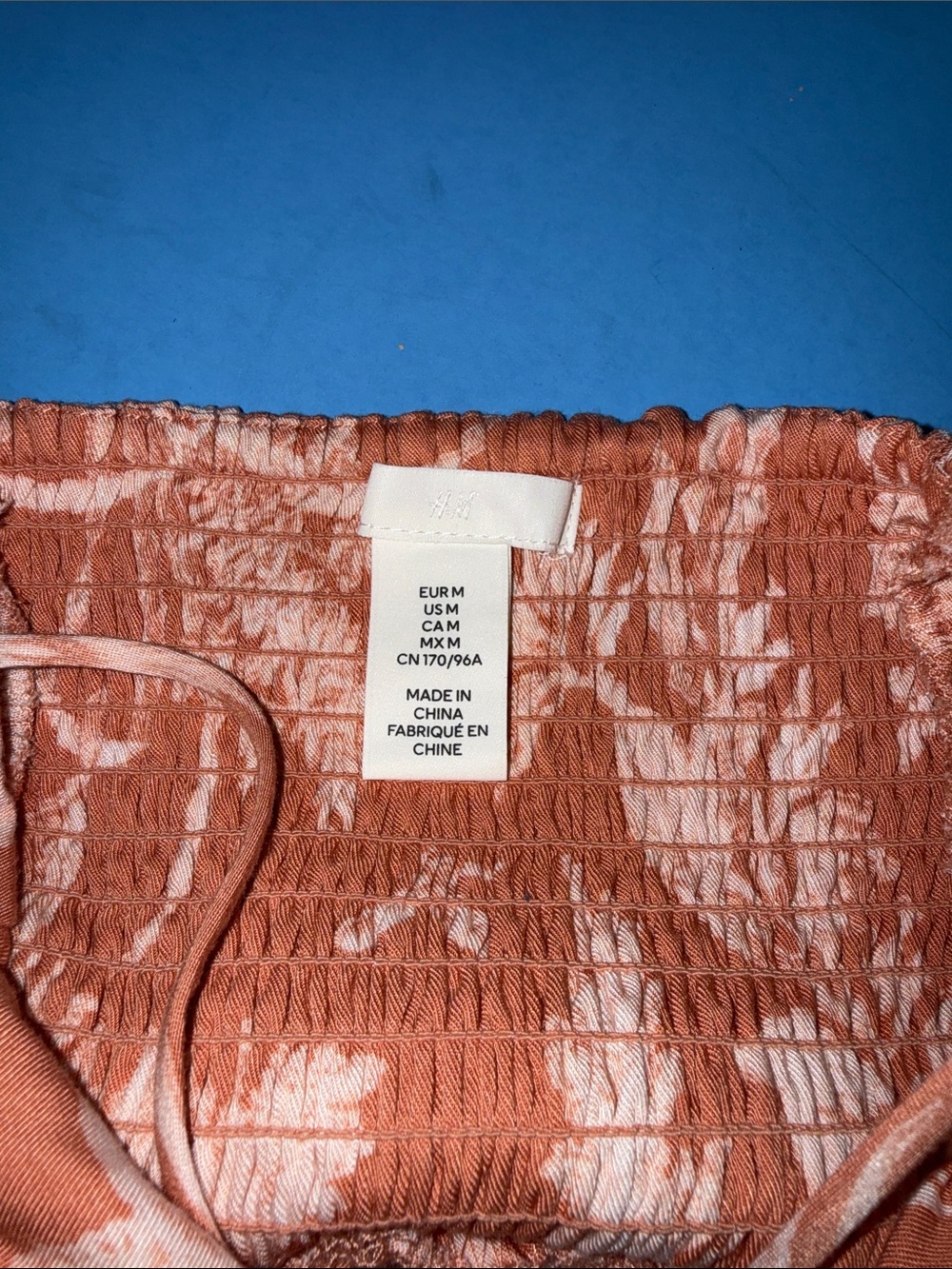 H&M Rust and White Floral Tie-Front Maxi Dress - Picture 2 of 4